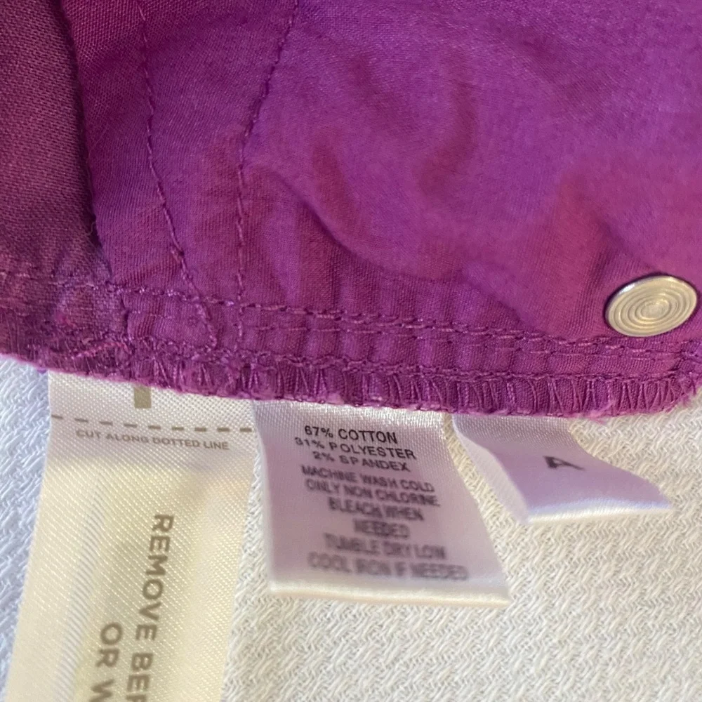 LOFT modern straight corduroy pants, magenta pink, size 24 petite - Picture 10 of 16